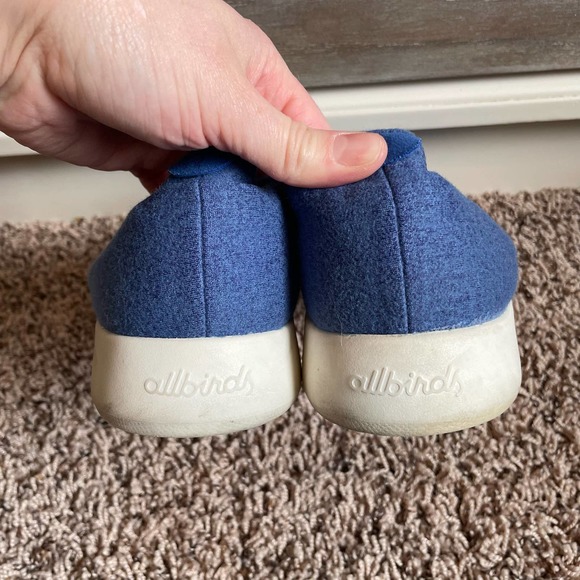 Allbirds Blue Wool Runners Sneaker Tennis Shoes - Picture 5 of 6